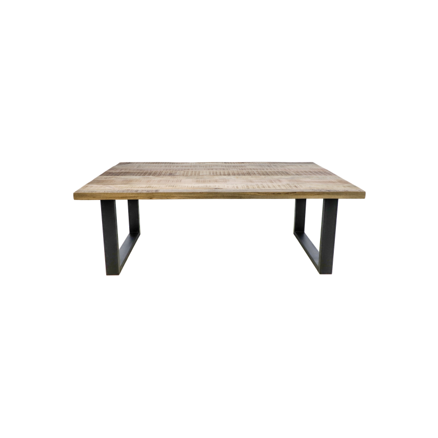 HSM Collection-Rechthoekig Tafelblad Portland -180x90x2,5+2,5-Naturel-Mango