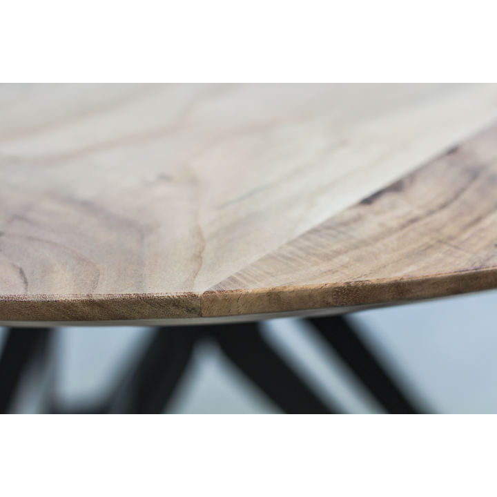HSM Collection-Rond Tafelblad Zürich-ø120x3,8-Naturel-Acacia