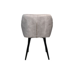 Eetkamerstoel Liverpool S/2 - 56x61x79 - Velvet/metaal - Beige/Zwart