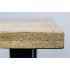 HSM Collection-Rechthoekig Tafelblad Portland-240x100x2,5+2,5-Naturel-Mango