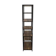 HSM Collection-Open Vakkenkast Levels-80x38x180-Naturel/Zwart-Mango/Metaal