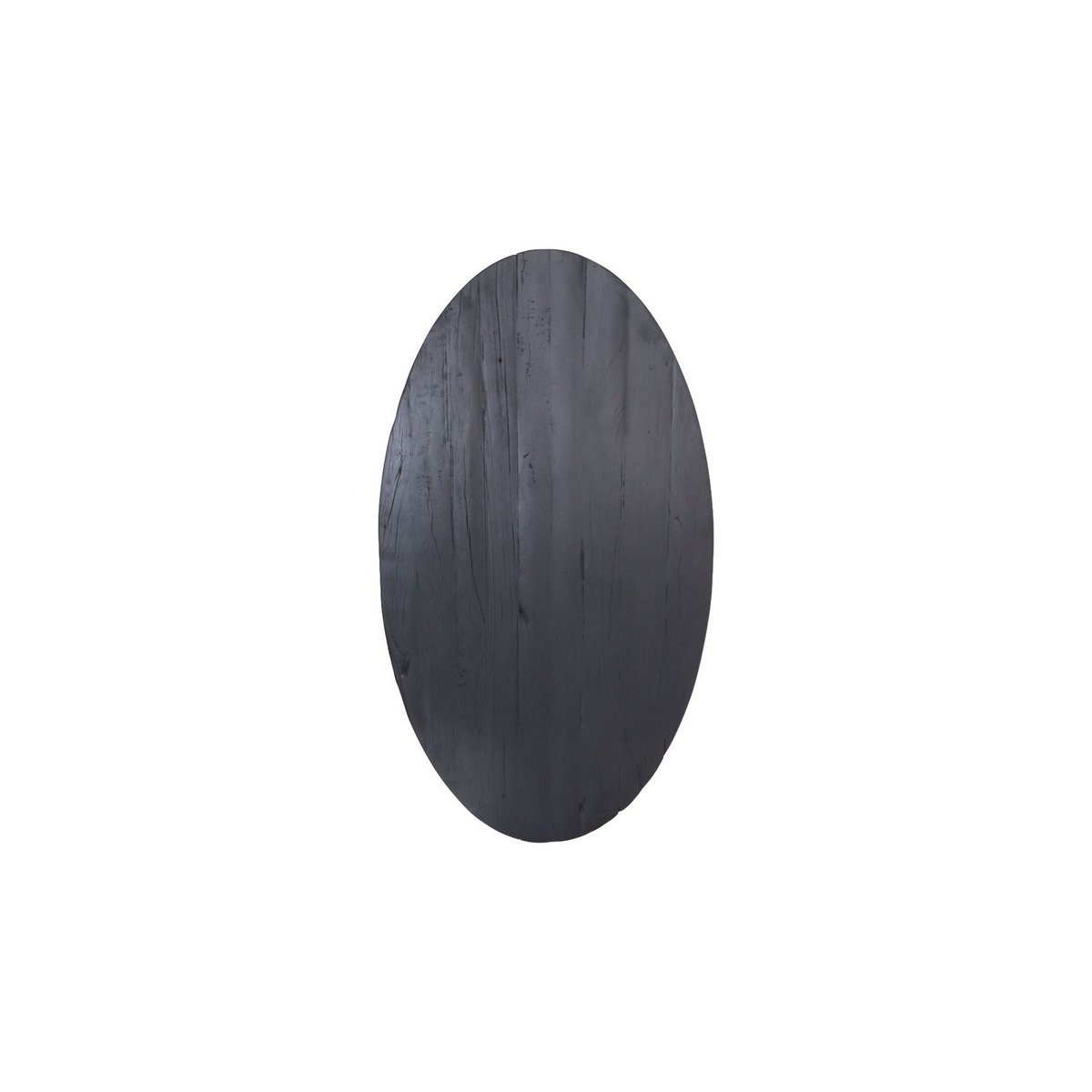 HSM Collection-Ovale Eettafel-180x100x77-Zwart-Mango/Metaal