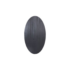 HSM Collection-Ovale Eettafel-180x100x77-Zwart-Mango/Metaal