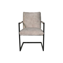 Eetkamerstoel Boston - Set van 2 - 56x68x89 - Adore 01 Naturel - Fluweel/metaal
