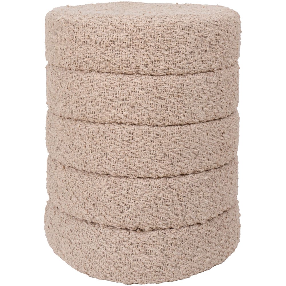 Poef Rosa - Beige - 53xø43 cm