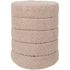 Poef Rosa - Beige - 53xø43 cm
