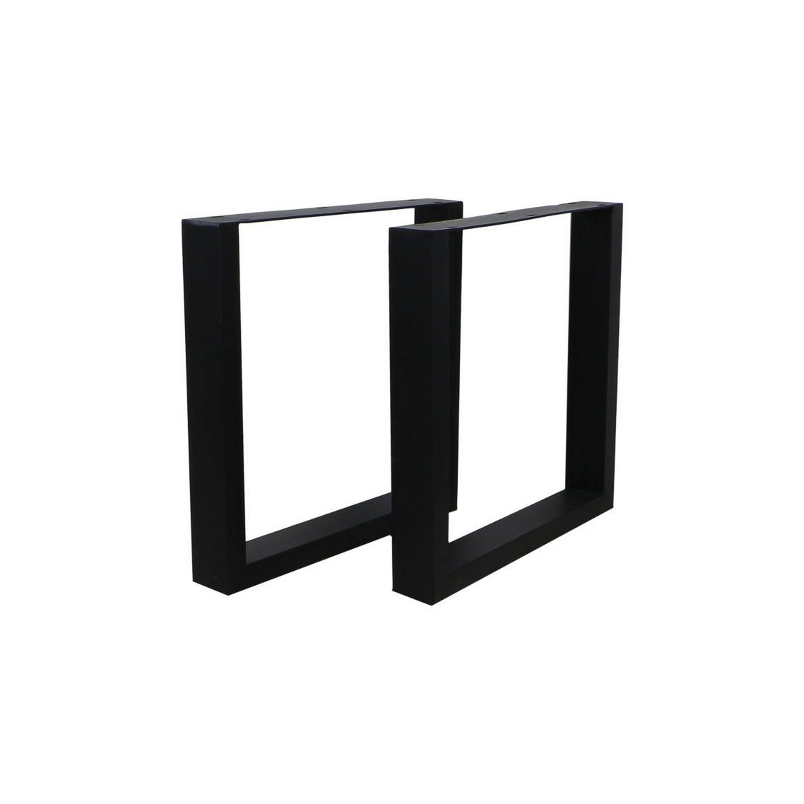HSM Collection-Tafelpoot Model U S/2-70x10x69 (10x5)-Zwart-Metaal