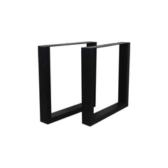 HSM Collection-Tafelpoot Model U S/2-70x10x69 (10x5)-Zwart-Metaal
