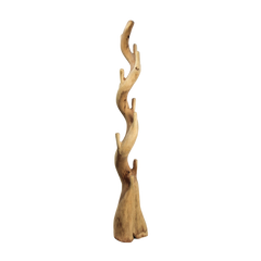 HSM Collection-Staande Kapstok Enkel-30x30x190-Naturel-Munggur