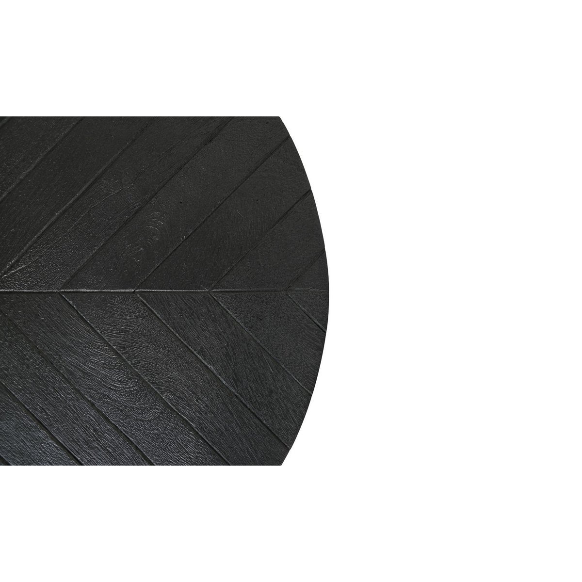 Ronde Bijzettafels Verona - 60x60x50/50x50x40 - Zwart - Mangohout/ijzer