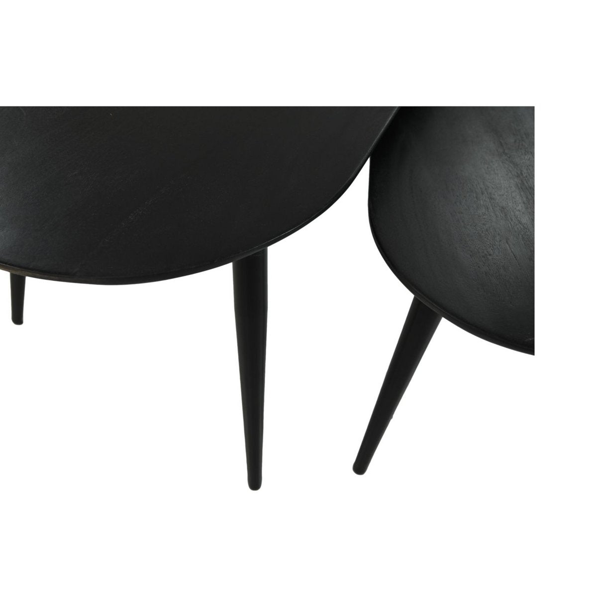 Salontafels Zürich - 95x52x46 - Acaciahout/metaal - Set van 2