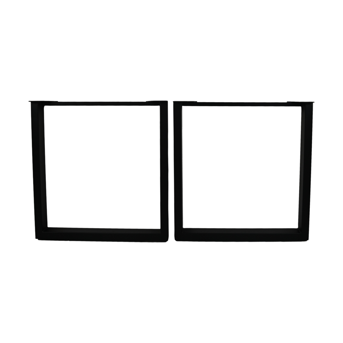 Eettafel U-poot - 70x10x72 - Zwart - Metaal