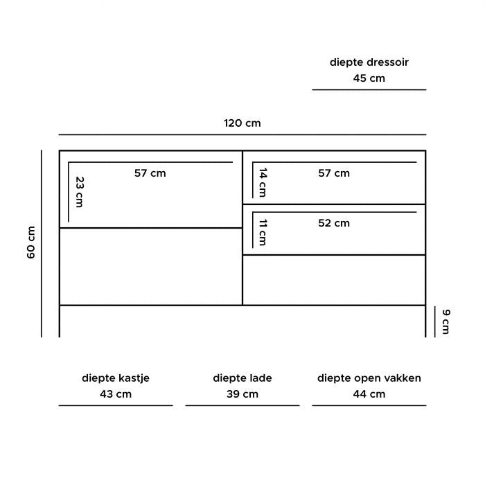 TV Meubel Luuk - 120 cm