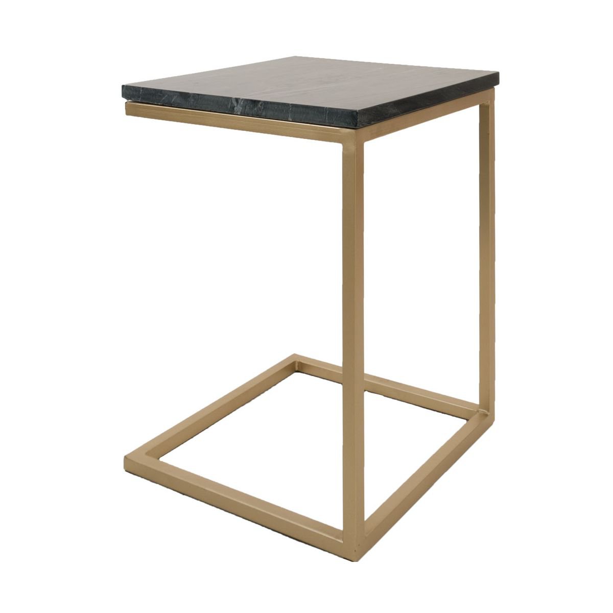 Bijzettafel Mitch Marmer - Zwart/Goud