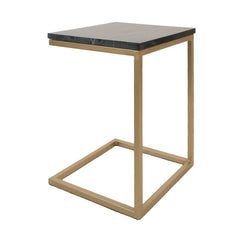 Bijzettafel Mitch Marmer - Zwart/Goud