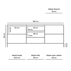 TV Meubel Luuk- 160cm