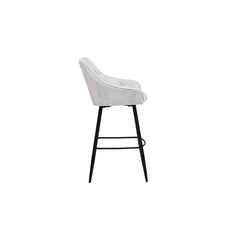 Barkruk Liverpool - Set van 2 - 56x61x107 - Fluweel/metaal - Beige