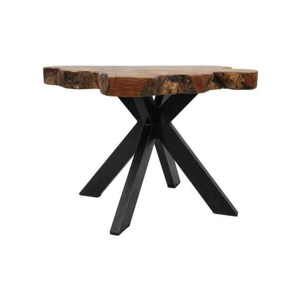 Salontafel Victoria - laag - teak/ijzer