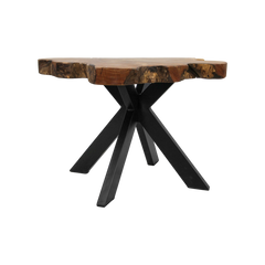 Salontafel Victoria - laag - teak/ijzer