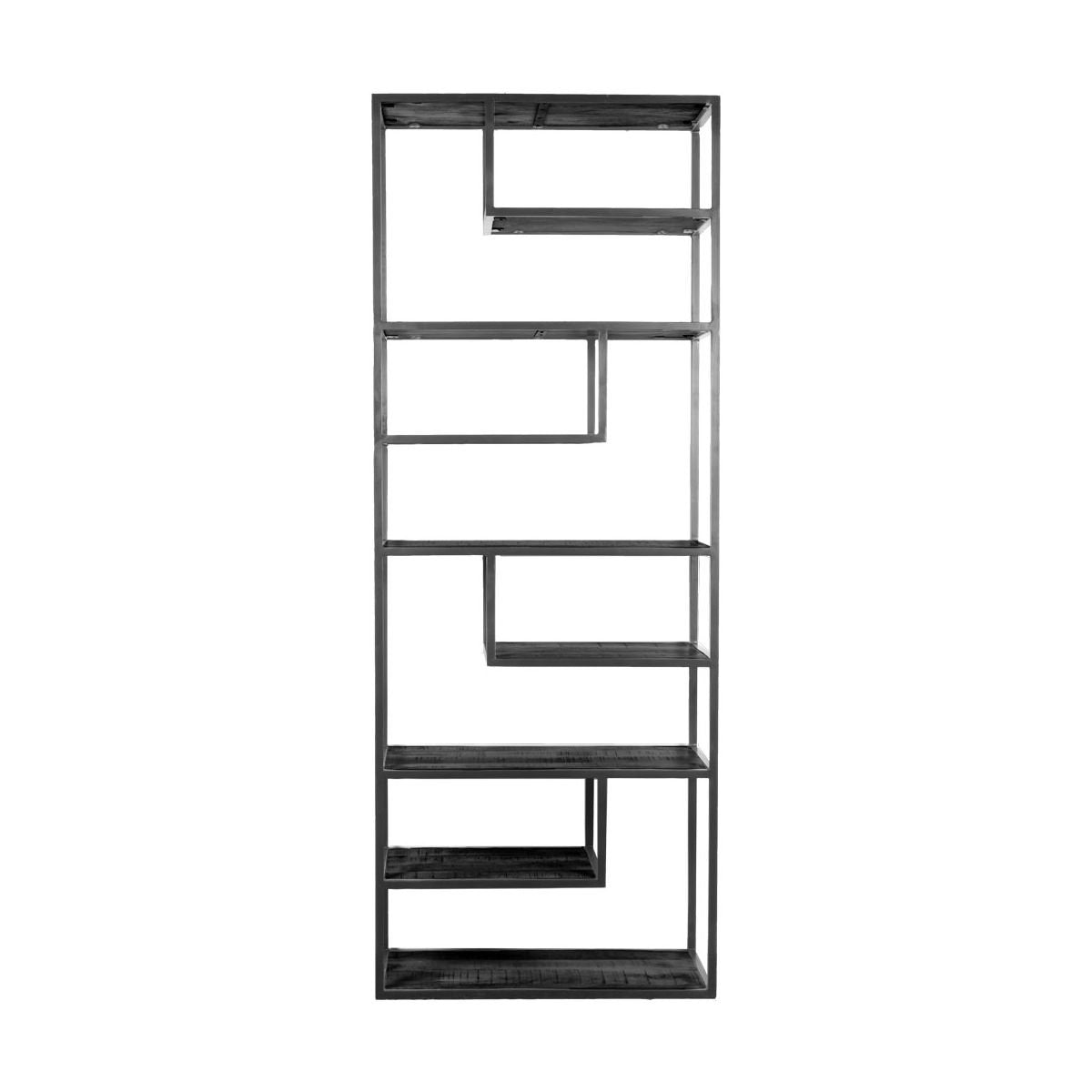 Vakkenkast Huub -  Zwart - 210x80x40