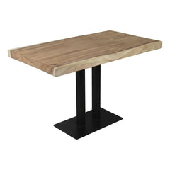 HSM Collection-Tafelonderstel 2 Pilaren-60x35x70 (60x60mm)-Zwart-Metaal
