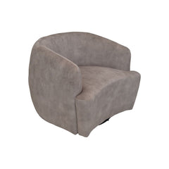 Draaifauteuil - Wit/Zwart - Adore 01 - Fluweel/metaal