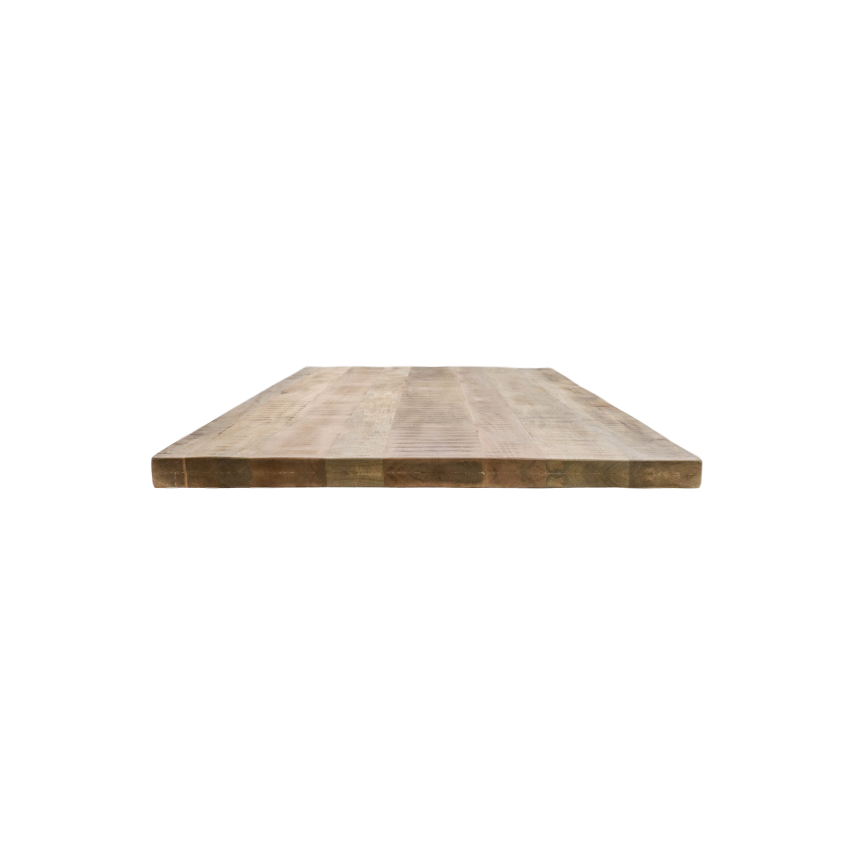 HSM Collection-Rechthoekig Tafelblad Portland -180x90x2,5+2,5-Naturel-Mango
