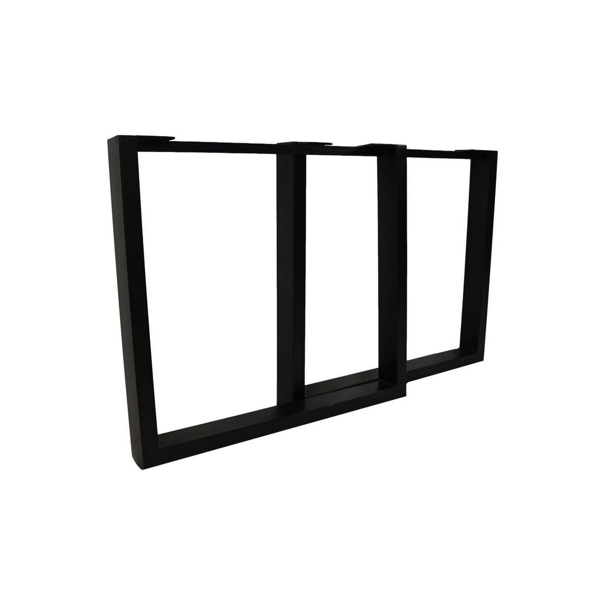 HSM Collection-Tafelpoot Model U S/2-1-80x10x72 (75x25mm)-Zwart-Metaal