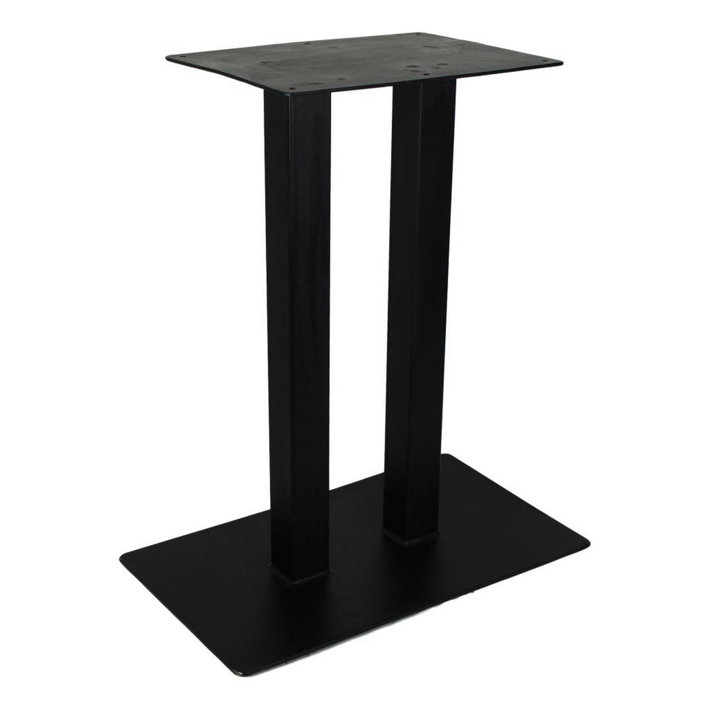 HSM Collection-Tafelonderstel 2 Pilaren-60x35x70 (60x60mm)-Zwart-Metaal