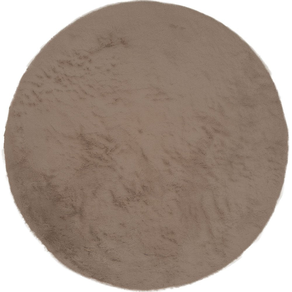 Vloerkleed Velluto - Choco – Rond ø200 cm