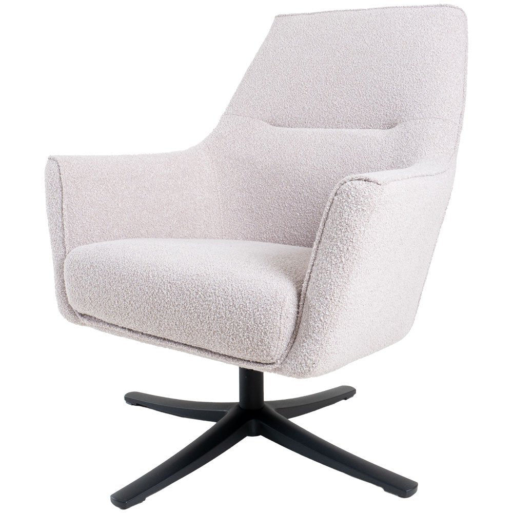 Fauteuil Ties- Bouclé- Naturel