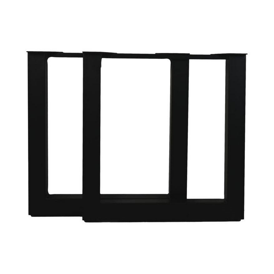 Eettafel U-poot - 70x10x72 - Zwart - Metaal