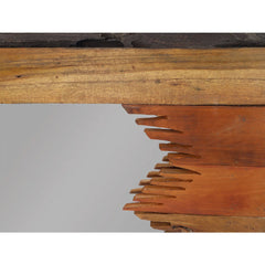 HSM Collection-Vierkante Spiegel-80x5x80-Bruin/Zwart-Teak