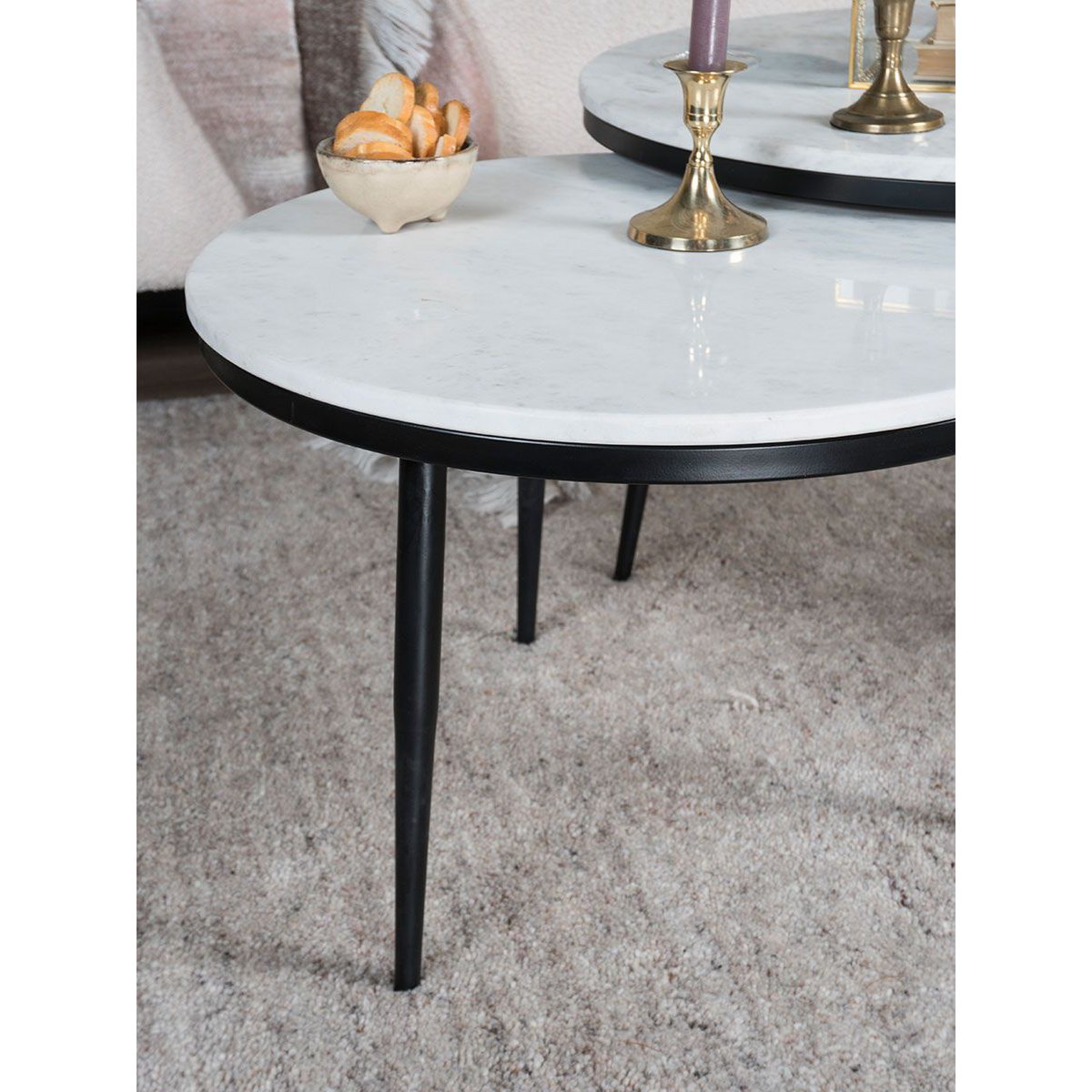 Salontafel Milou - Marmer - 65 cm