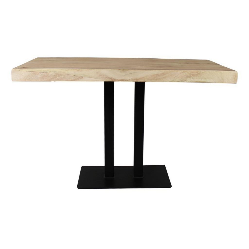 HSM Collection-Tafelonderstel 2 Pilaren-60x35x70 (60x60mm)-Zwart-Metaal