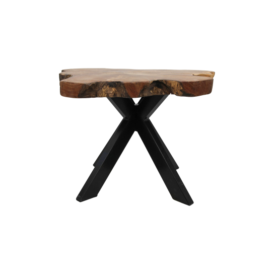 Salontafel Victoria - laag - teak/ijzer