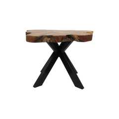 Salontafel Victoria - laag - teak/ijzer