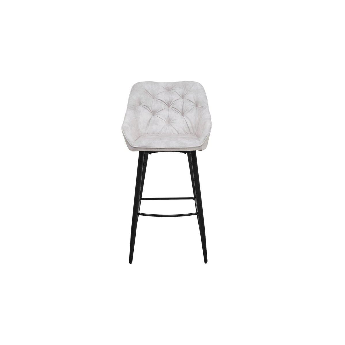 Barkruk Liverpool - Set van 2 - 56x61x107 - Fluweel/metaal - Beige