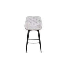 Barkruk Liverpool - Set van 2 - 56x61x107 - Fluweel/metaal - Beige