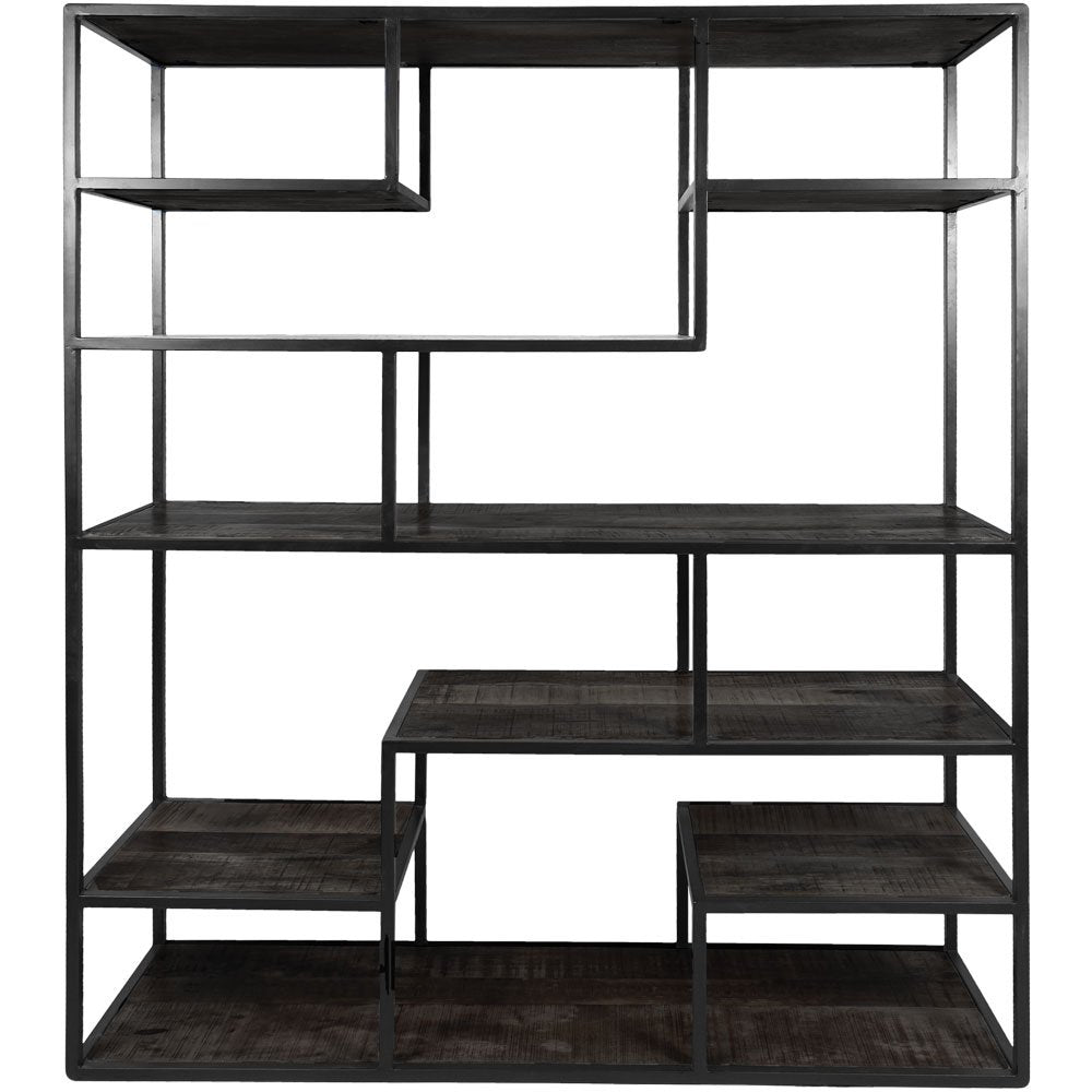 Vakkenkast Huub - Zwart - 175x145x40