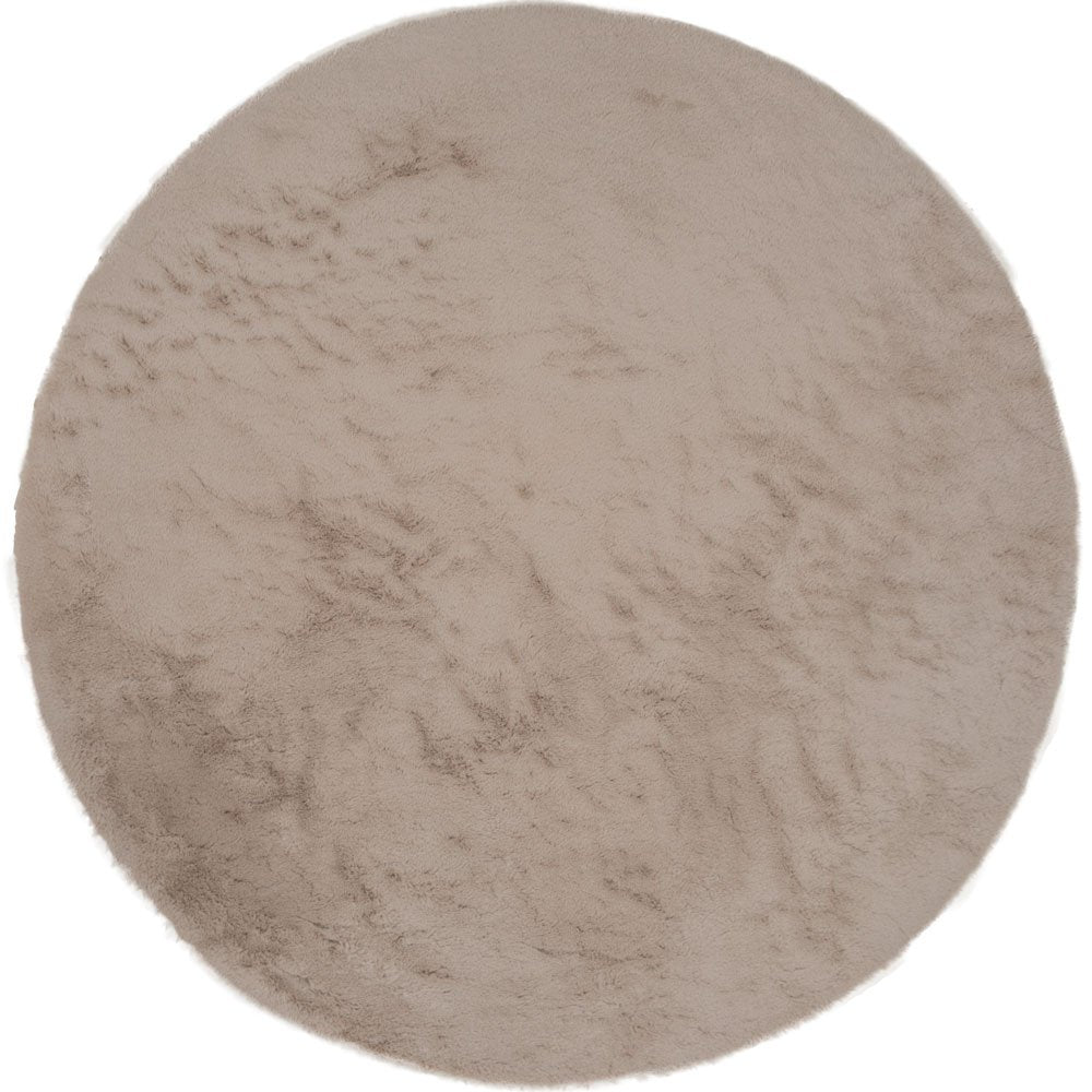 Vloerkleed Velluto - Toffee – Rond ø200 cm