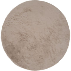 Vloerkleed Velluto - Toffee – Rond ø200 cm