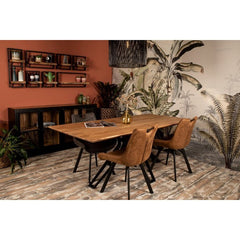 HSM Collection-Rechthoekig Tafelblad Zürich-200x100x3,8-Naturel-Acacia