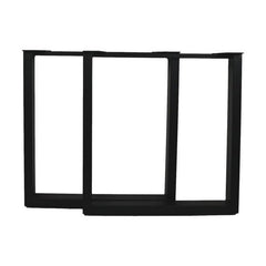 Eettafel U-poten - 70x8x72 - Zwart - Metaal - Set van 2