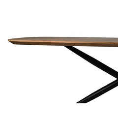 HSM Collection-Danish Ovale Eettafel-2-220x100x76-Naturel/Zwart-Acacia/Metaal