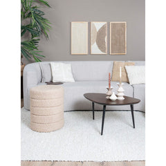 Poef Rosa - Beige - 53xø43 cm