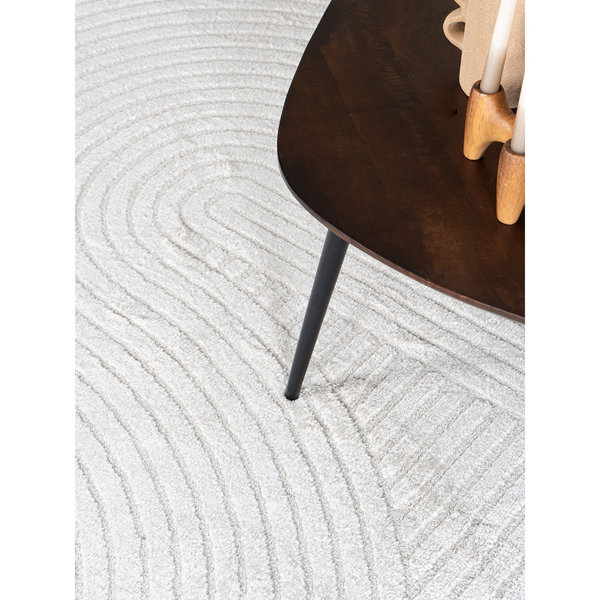 Vloerkleed Ella - Cream - Rond ø240 cm