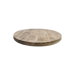 HSM Collection-Ovaal Salontafelblad Portland-130x80x5-Naturel-Mango