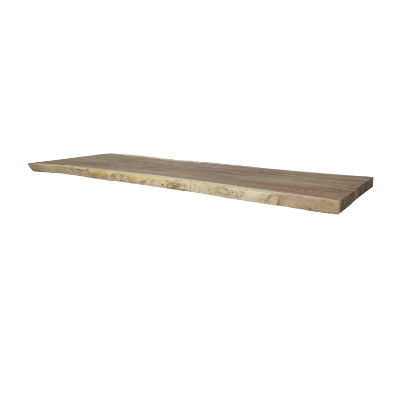 HSM Collection-Rechthoekig Tafelblad-350x100/130x8-Naturel-Munggur