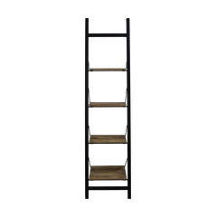 HSM Collection-Decoratieve Ladder -55x40x220-Zwart/Naturel-Mango/Metaal